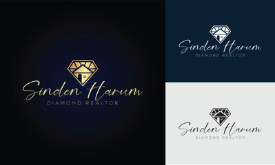 Real estate logo realtor logo property logo design vector template