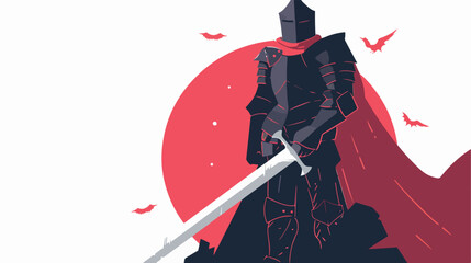 knight medieval fantasy desktop background for video flat