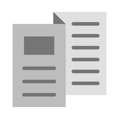 Brochure Vector Flat Icon Design