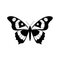 Simple Butterfly black icon