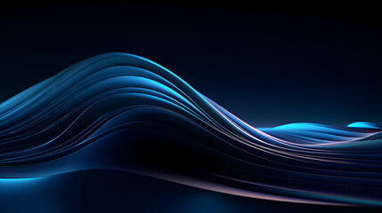 Digital technology 3D curve light wave abstract graphic poster web page PPT background