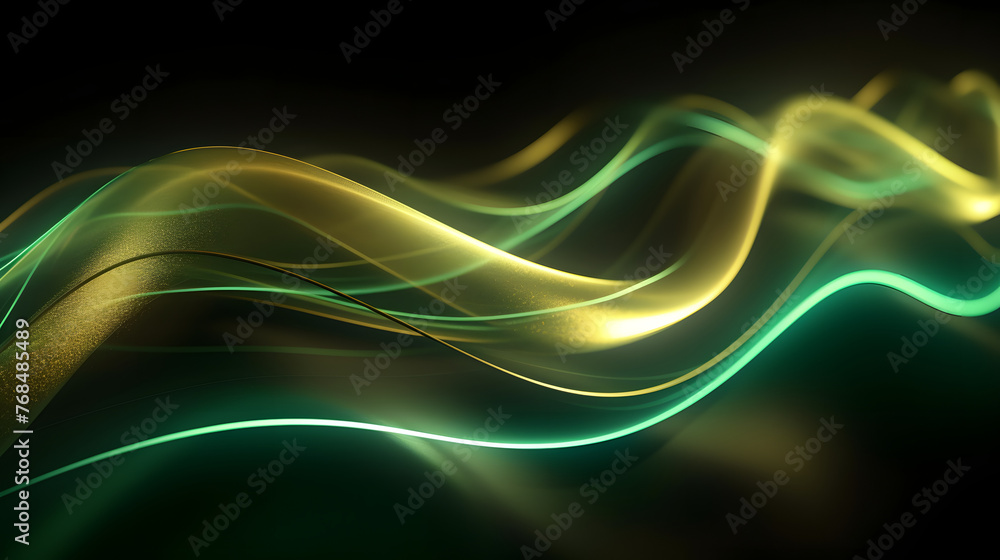 Fototapete digital technology 3d curve light wave abstract graphic poster web page ppt background