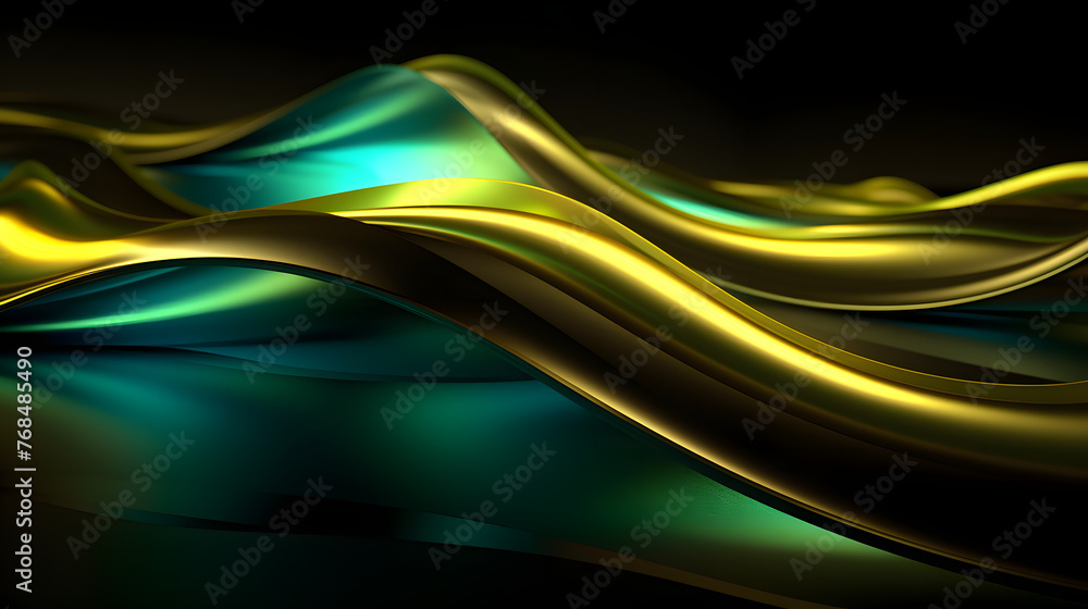 Fototapete digital technology 3d curve light wave abstract graphic poster web page ppt background