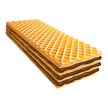 wafer cream chocolate, PRO PNG, transparent background