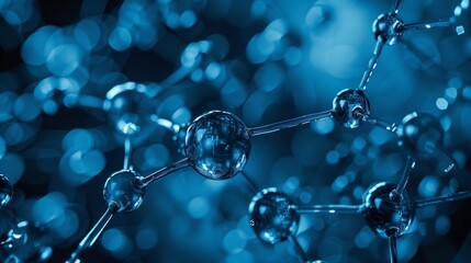 Texture of an atomic biological molecule. structure molecule background. Molecular DNA