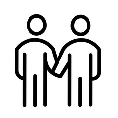 Simple Family Vector Line Icon, Contains Outline Icons such as baby carrier, family house, little brother, sister, grandfather, grandmother, father, mother.
