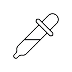 Thin Line Dropper vector icon
