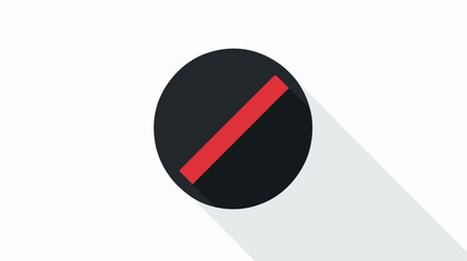 No Volume - black vector icon flat vector isolated on