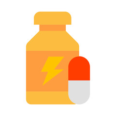 Vitamins Vector Flat Icon Design Vector Flat Icon Design
