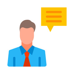 Consultant Vector Flat Icon Design Vector Flat Vector Flat Icon Design