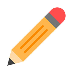 Pencil Vector Flat Icon Design Vector Flat Icon Design