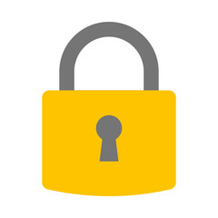 Padlock Vector Flat Icon Design Vector Flat Icon Design