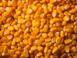 Close up Shot of Corn Seeds Background. Generative AI