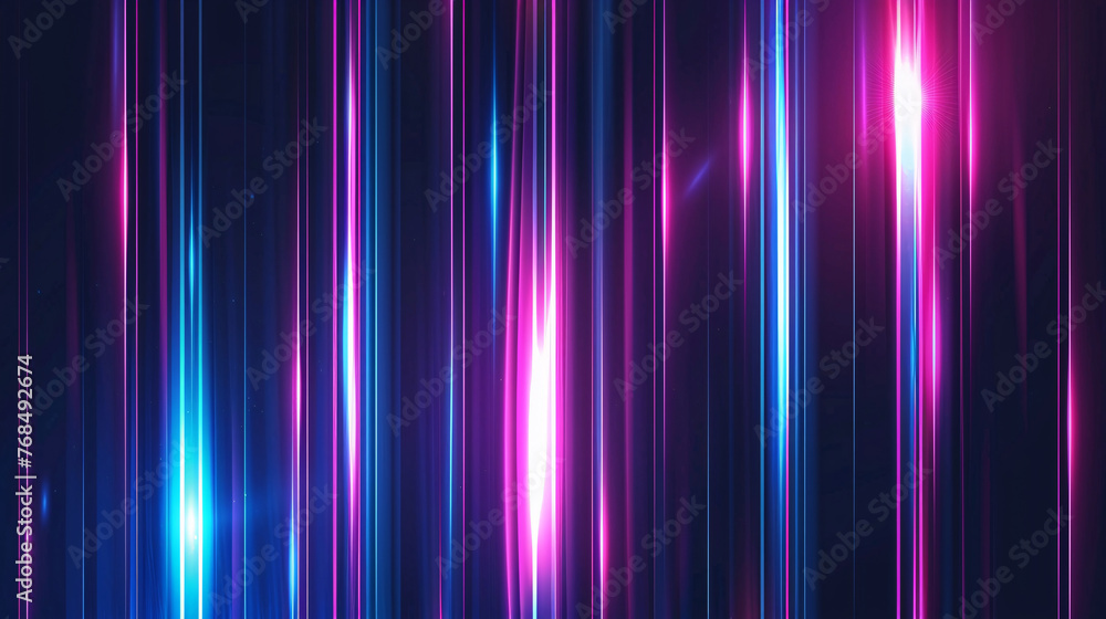 Canvas Prints lights and stripes moving fast on dark background, futuristic technology colorful background
