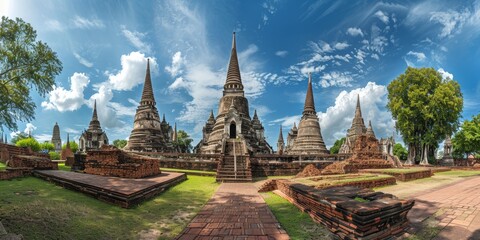 Ayutthaya's Historical Treasures - obrazy, fototapety, plakaty