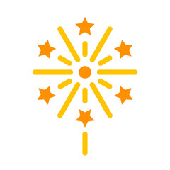 Fireworks Vector Flat Icon Design Vector Flat Icon Design