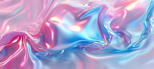 3D abstract background with pastel pink and blue colors