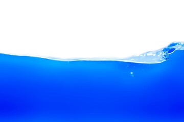 Clean water with water droplets and waves