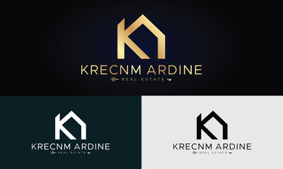 Real estate logo realtor logo property logo design vector template