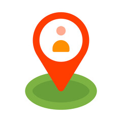 Current Location Vector Flat Icon