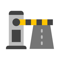 Toll Road Vector Flat Icon