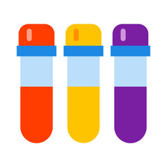 Test Tube Vector Flat Icon