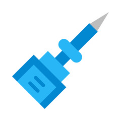 Nanomanipulator Vector Flat Icon