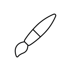 Thin Line Brush vector icon