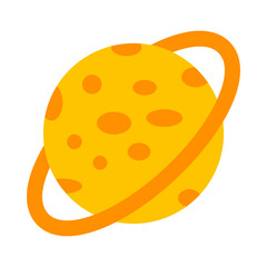 Saturn Ring Vector Flat Icon