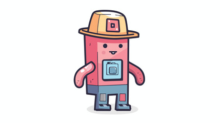 Character Illustration of processor as a plumber 