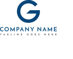 Initial letter G real estate logo design template.