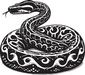 snake discovery - snake vactor images-Silhuette of Snake