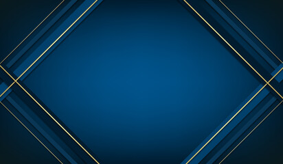 Dark blue background, golden color, luxurious style