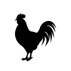 Simple chicken isolated black icon