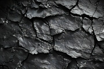 Dry cracked earth background,  Black and white texture of cracked earth