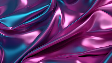 Obraz premium Digital holographic rainbow wrinkled aluminum foil abstract graphic poster web page PPT background