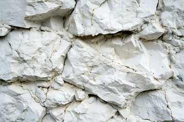 Background of white stone wall texture,  Close-up image of a stone wall