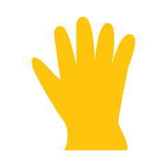 Obraz premium Safety Gloves Vector Flat Icon