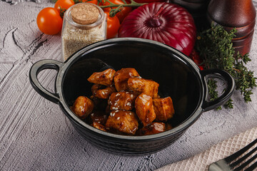Chicken fillet with soya teriyaki sauce
