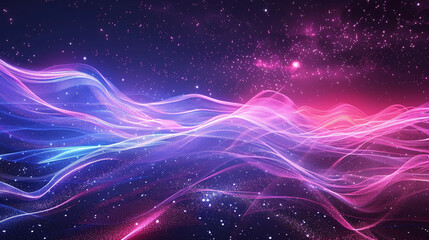 Streamline speed light blue purple special effect background, communication technology concept creative background