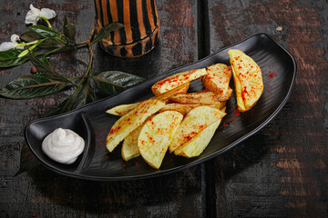 Baked Idaho potato with paprika