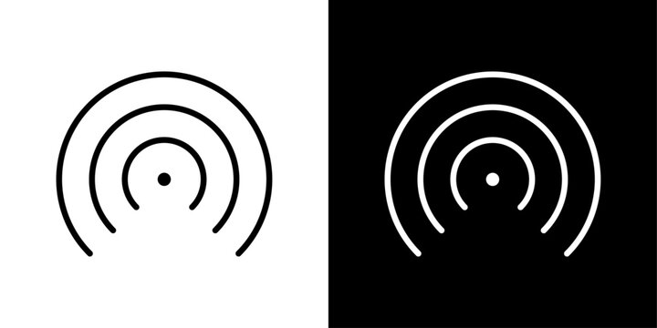 シンプルなAirDropのベクターアイコン