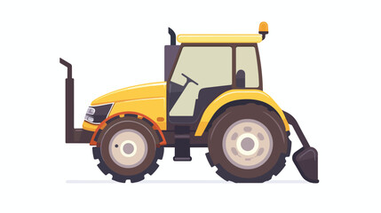 Fototapeta na wymiar Small farm tractor icon. Simple illustration of small