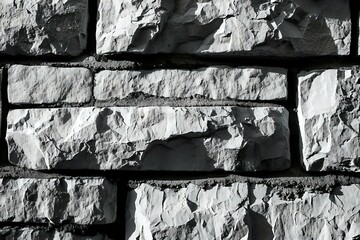 Black and white brick wall texture,  Abstract background and texture for design