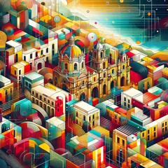City of Cartagena de Indias Colombia - obrazy, fototapety, plakaty