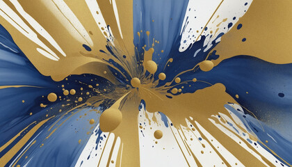 combining indigo and honey gold in an abstract futuristic texture isolated on a transparent background,   colorful background
