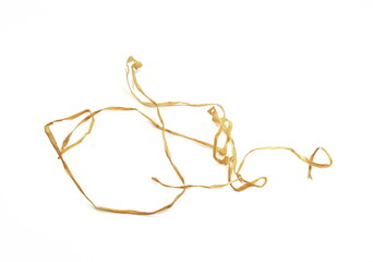 raffia rope isolated on white