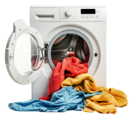 PNG Washing machine with clothes appliance laundry dryer.