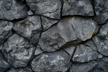 Background of stone wall texture,  Black stone wall texture,  Stone wall background