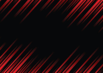 Abstract red line and black background for business card, cover, banner, flyer. Vector illustration - 768516240